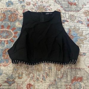 SHEIN rhinestone top